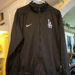 Los Angeles Dodgers XL NIKE Jacket RARE Black